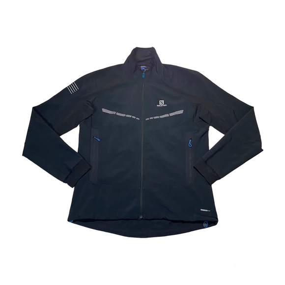 SALOMON Mens RS Warm Softshell Jacket Black Size XXL - Picture 2 of 12